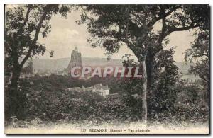 Postcard Old Sezanne Vue Generale