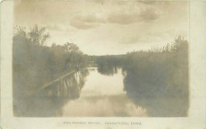 C-1910 Des Moines River Estherville Iowa RPPC Photo Postcard 20-3531