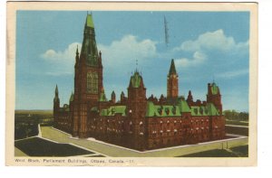 West Block Parliament Buildings, Ottawa, Ontario, Used 1949