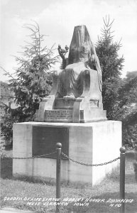 Herbert Hoover Birthplace Goddess of Life Statue, real photo West Branch, Iowa  