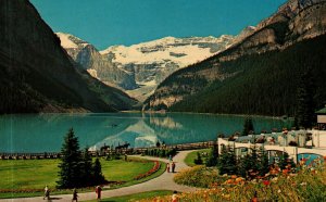 Canada Lake Louisa Banff National Park Alberta Chrome Postcard 09.91