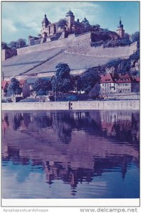 Germany Wuerzburg Blick Auf Festung Marienberg