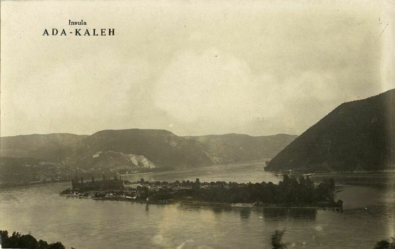 romania, ADA-KALEH, Island on Danube River (1930s) RPPC Postcard