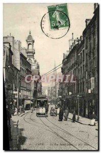 Old Postcard Caen Rue Saint Jean