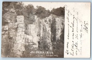 Lodi Wisconsin WI Postcard RPPC Photo View Of Giberalter 1907 Posted Antique