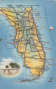 Map Of Florida 1965