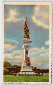 Legaspi Monument MANILA Philippines Postcard