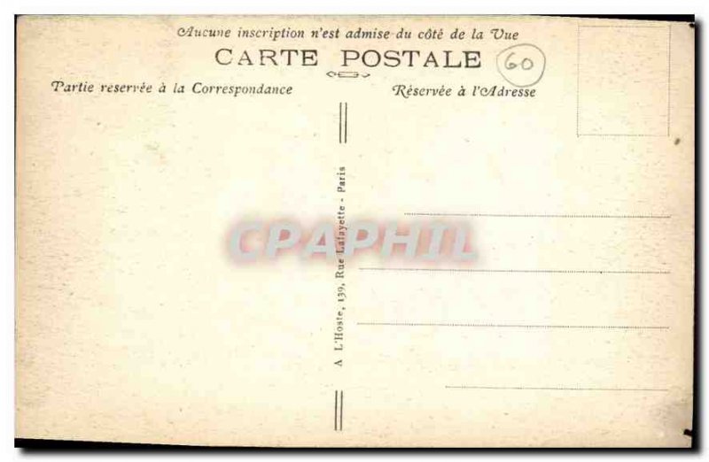 Old Postcard Senlis Oise cathedral Cote Sud