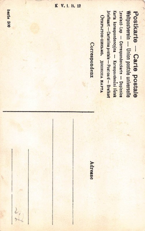 L530 Glamour Lady butterfly nude by the pond risque by E. B. postcard