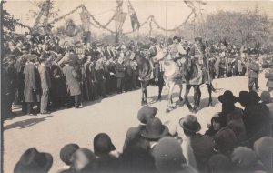 RO721 real photo Brasov Scheii Brasovului on horse military  romania