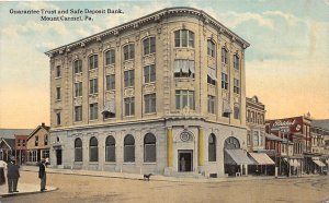 J55/ Mount Carmel Pennsylvania Postcard c1910 Guarantee Safe Deposit Bank 239