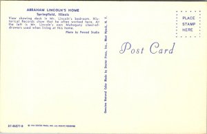 Illinois, Springfield - Lincoln's Bedroom - [IL-275]