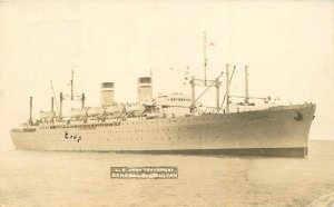 Postcard RPPC 1950 Navy Military General Transportation 23-12130