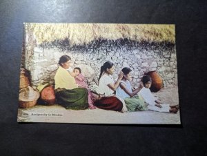 Mint Republic of Mexico Postcard Reciprocity in Mexico Hair Braiding