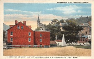 F54/ Harpers Ferry West Virginia Postcard c1910 Shenandoah St Homes