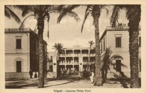 PC LIBYA, TRIPOLI, CASERMA PIETRO VERRI, Vintage Postcard (b40024)