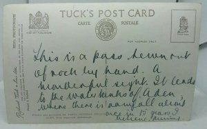 Vintage Tucks Rp Postcard The Main Pass Crater Aden Yemen Real Photo