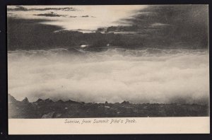 Colorado Sunrise from Summit Pike's Peak by W.E. Hook View ~ Und/B