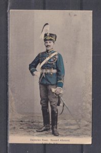 GERMANY, SOLDIER, HUSSAR, c1910 ppc., unused.