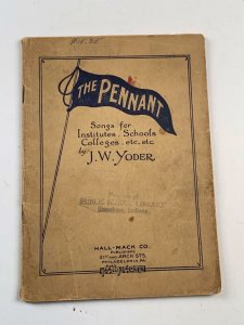 Vintage The Pennant Songs for Schools Institutes + Colleges 1925