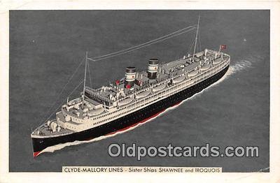 Clyde Mallory Lines Shawnee & Iroquois Ship Unused 