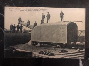 Mint Belgium RPPC Postcard Ostende Heavy Gun Of The Hindenburg Battery