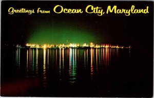 Postcard WATER SCENE Ocean City Maryland MD AL6732