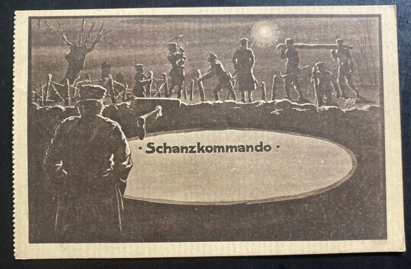 Mint Germany Picture Postcard Feldpost Schanzkommando