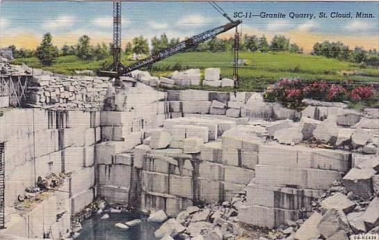 Minnesota Saint Cloud Granite Quarry 1945