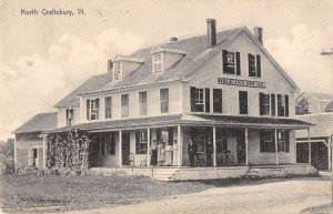 North Craftsbury Vermont street view Orleams House vintage pc CC398