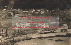 AK, Chitina, Alaska, RPPC, Town View, Railroad Train Depot, Copper Mine, Photo