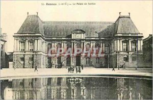 Old Postcard Rennes (I and V) The Courthouse