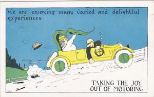 Humour Taking The Joy Out Of Motoring Top Coming Off 1924 Signed Ash