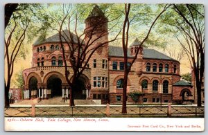 New Haven Connecticut~Osborn Hall Bldg @ Yale College~Souvenir Vintage Postcard