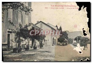 Postcard Old Ussat Les Bains Avenue Tara