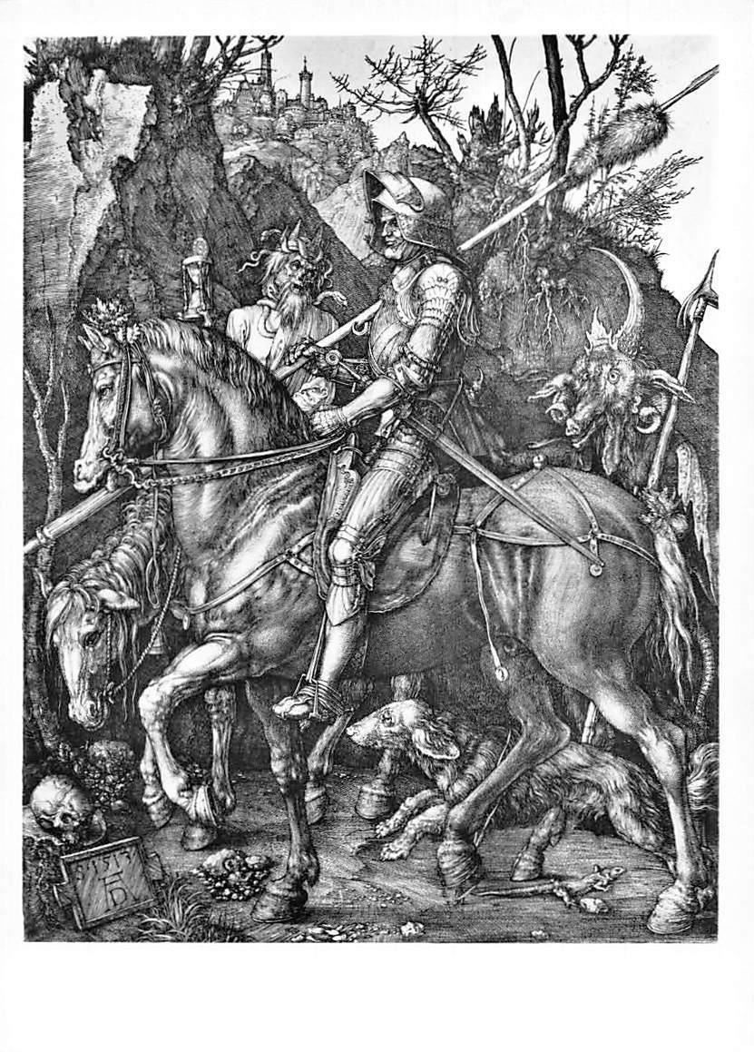 Albrecht Duerer Ritter Tod Und Teufel Kupferstich Hippostcard