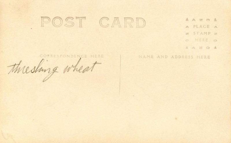Threshing Wheat     *RPPC