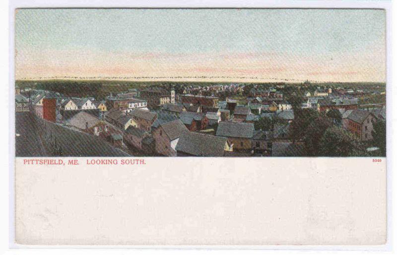 Panorama Pittsfield Maine 1905c postcard