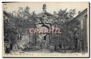 Old Postcard Villeneuve Avignon Chartreuse du Val de Benediction Front Gate XVII