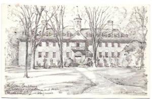 Wonderful drawing - Wren Building, Williamsburg, Virginia