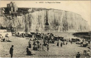 CPA AULT La Plage et les Falaises (808214)