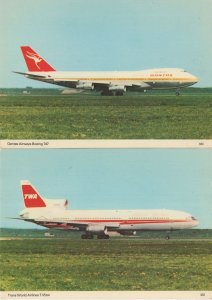 Qantas Airways Boeing 747 Plane Aircraft Postcard