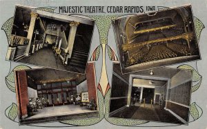 Cedar Rapids Iowa Majestic Theatre Interior Vintage Postcard AA29513
