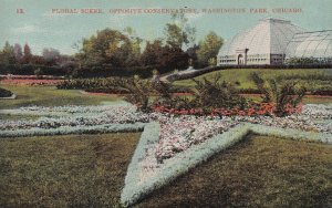 CHICAGO, Illinois, 00-10s; Floral Scene, Opposite Conservatory, Washington Park