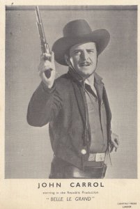 John Carrol Belle Le Grand Antique Western Old Publicity Photo