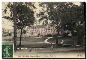 Postcard Old House Ponthierry Desforges