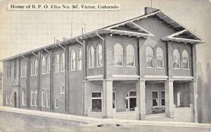 Victor Colorado BPO Elks Home Street View Antique Postcard K92162