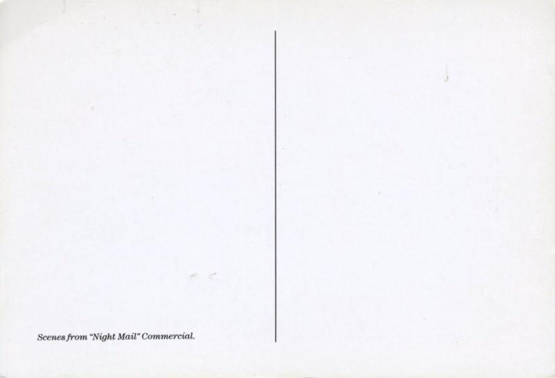 'Night Mail' Commercial Promo Scenes Unused Vintage Postcard D22