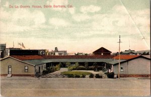 Casa De La Guerra Historical Adobe Home Santa Barbara CA Vintage Postcard I50