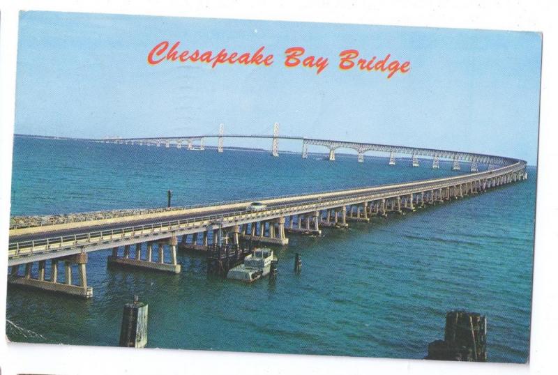 Chesapeake Bay Bridge Tunnel 20 Mile Long Virginia Postcard